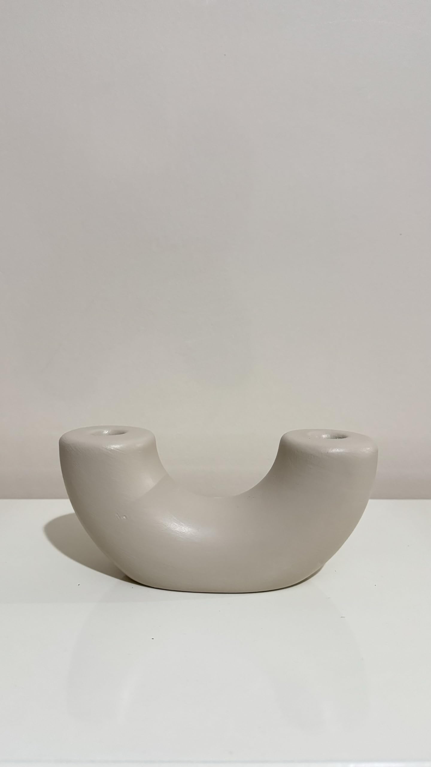 Ceramic U-shaped Sculpture, Handmade Ceramic Decor, Decorative Art Object, Home Accents, Minimalist Tabletop Art Decor, Shaped Sculpture, Shaped Vase, Tabletop Vase
