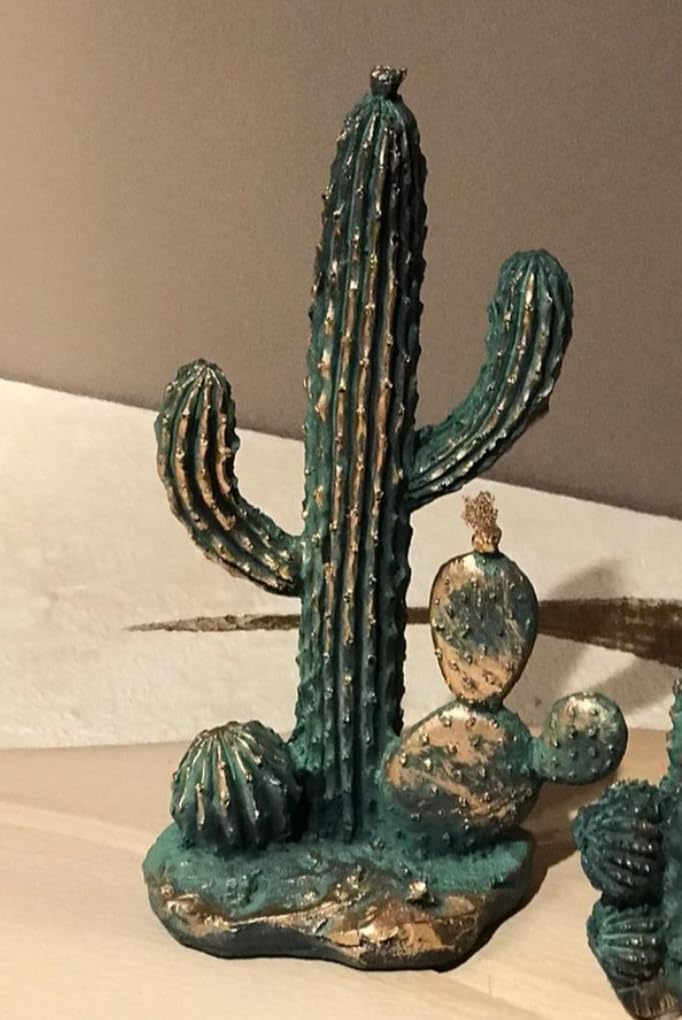 Decorative Cactus Statue, Polyester Cactus Decor, Cactus Statue, Cactus Home Decor, Artificial Cactus Art, Cactus Table Decor, Cactus Decor