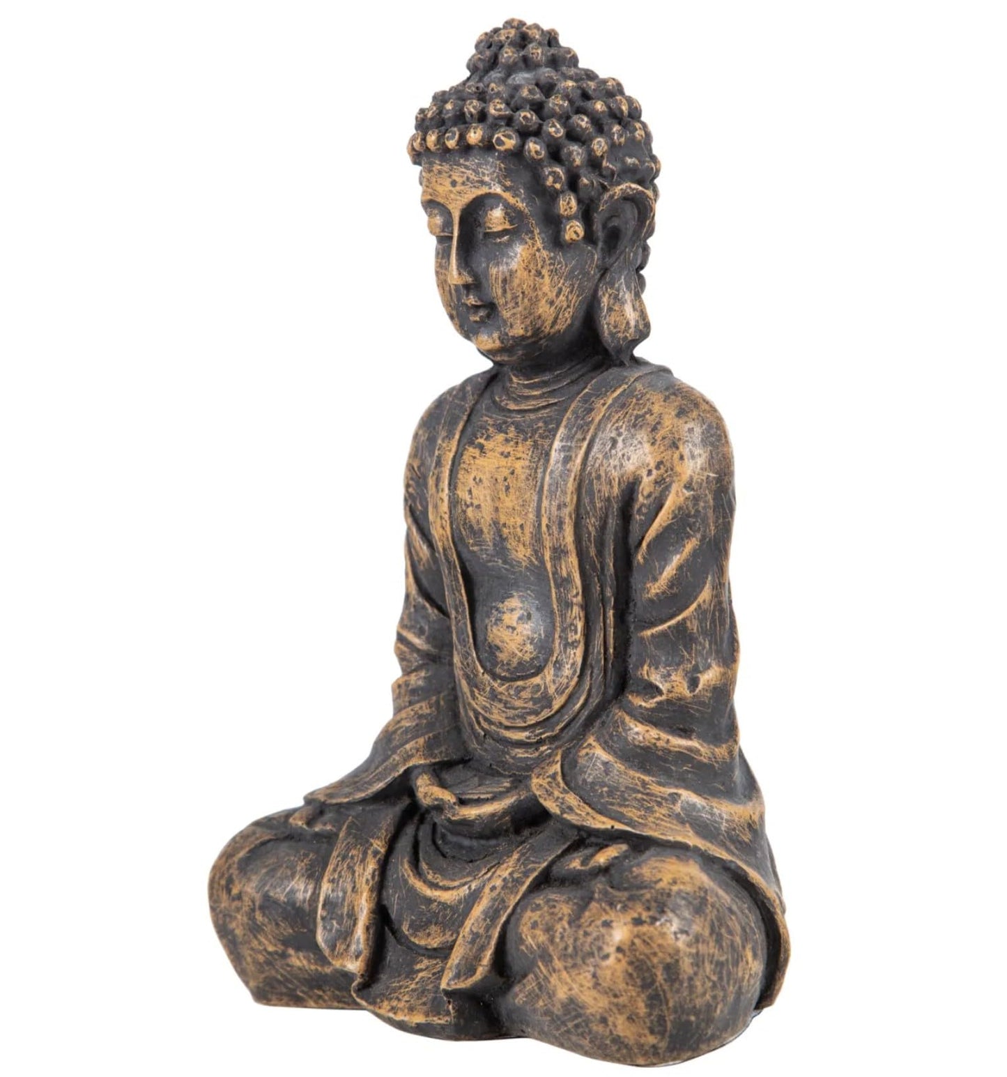 Meditating Buddha Statue, Polyester Buddha Figurine, Small Buddha Sculpture, Buddha Statue in Meditation Pose, Buddha Sculpture