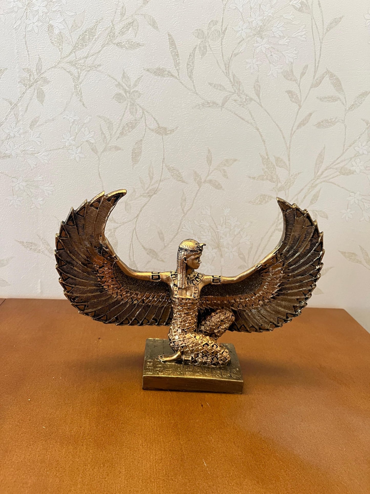 Egyptian Maat Statue with Open Wings, Ancient Egypt Maat Sculpture, Egyptian Winged Maat Figurine, Egyptian Mythology Statue of Maat, Maat Sculpture, Maat Statue, Maat Decor