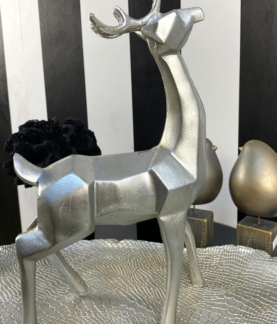 Modern Cubic Deer Statue, Geometric Deer Sculpture, Cubic Deer Statue, Cubic Deer Sculpture, Geometric Reindeer Decor, Cubic Reindeer Statue