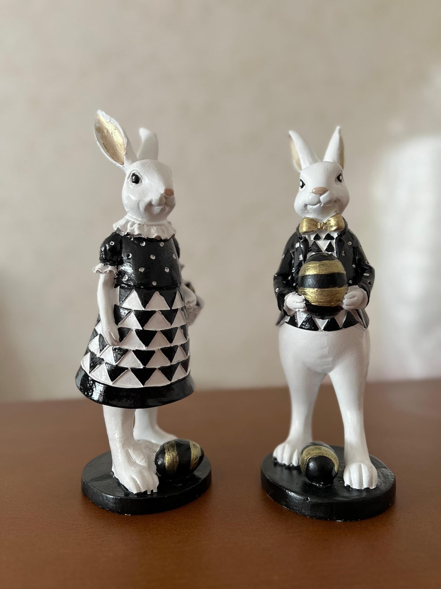 Cute Easter Bunny Figurines, Rabbit Decor, Elegant Spring Decoration, Easter Table Centerpiece, Easter Rabbit Figurine, Easter Rabbit Decor, Easter Bunny Decor, Easter Rabbit Statue