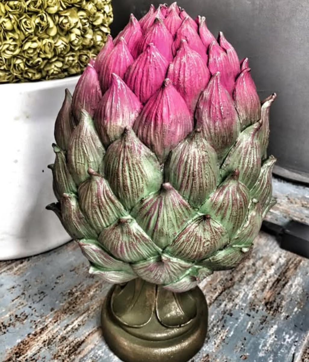 Decorative Artichoke Sculpture, Elegant Artichoke Decor, Polyester Artichoke Sculpture, Artichoke Statue, Polyester Artichoke Statue