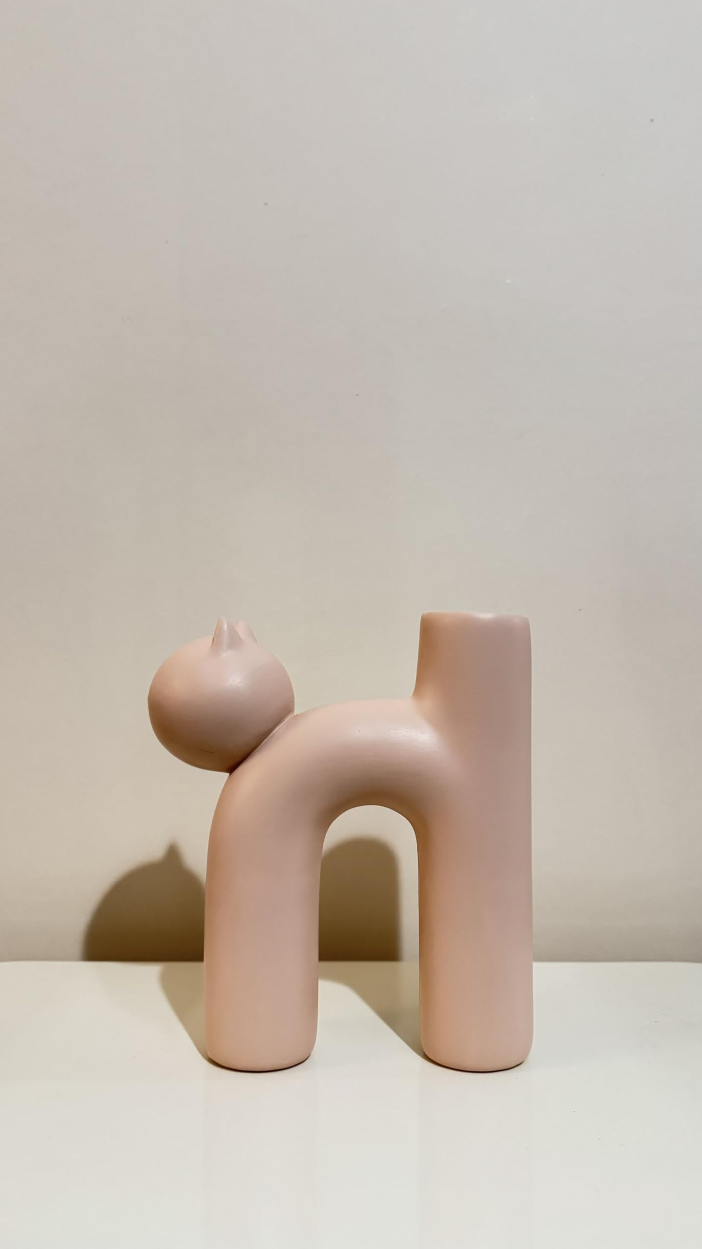 Süße Vase in Katzenform, Katzenvase für Blumen, Keramikvase, nordisches Kunstdekor, Geschenk für Zuhause, Geschenk für Katzenliebhaber, Keramik-Katzenvase, Katzenvase, Katzenförmige Vase, Blumenvase