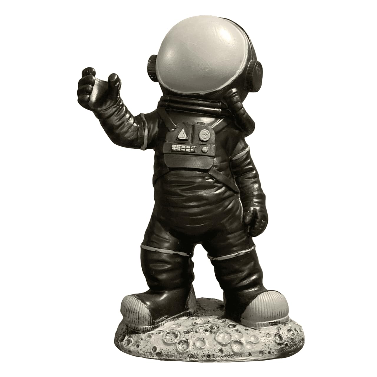 Astronaut On Moon Base, Astronaut Figurine, Space Decor Statue, Space Explorer Ornament, Moon Landing Figurine, Modern Astronaut Sculpture, Astronaut Statue