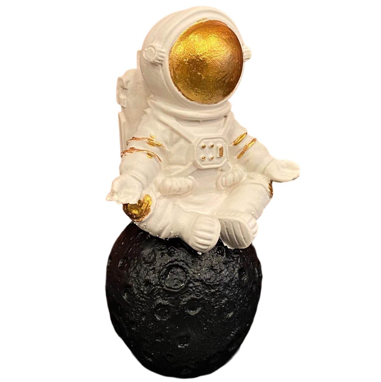 Astronaut On Moon Sculpture, Astronaut Figurine, Space-Themed Home Decor, Astronaut Ornament For Shelves, Unique Space Gifts, Space Decor, Astronaut Sculpture