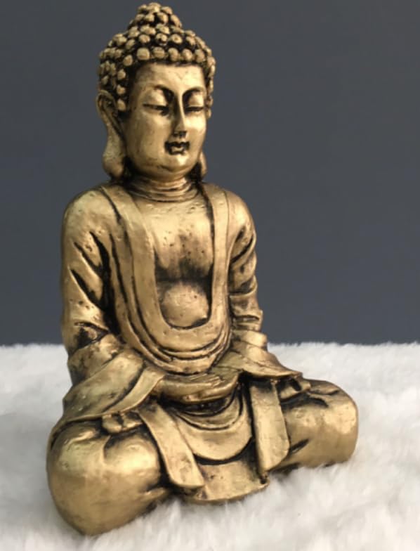 Meditating Buddha Statue, Polyester Buddha Figurine, Small Buddha Sculpture, Buddha Statue in Meditation Pose, Buddha Sculpture
