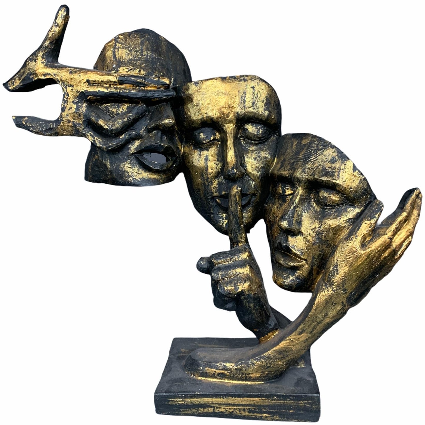 Abstract Three Face Sculpture, Modern Art Decor, Tabletop Statue, Modern Face Sculpture, Face Sculpture, Face Statue, Modern Face Decor, Face Figurine, Modern Face Statue