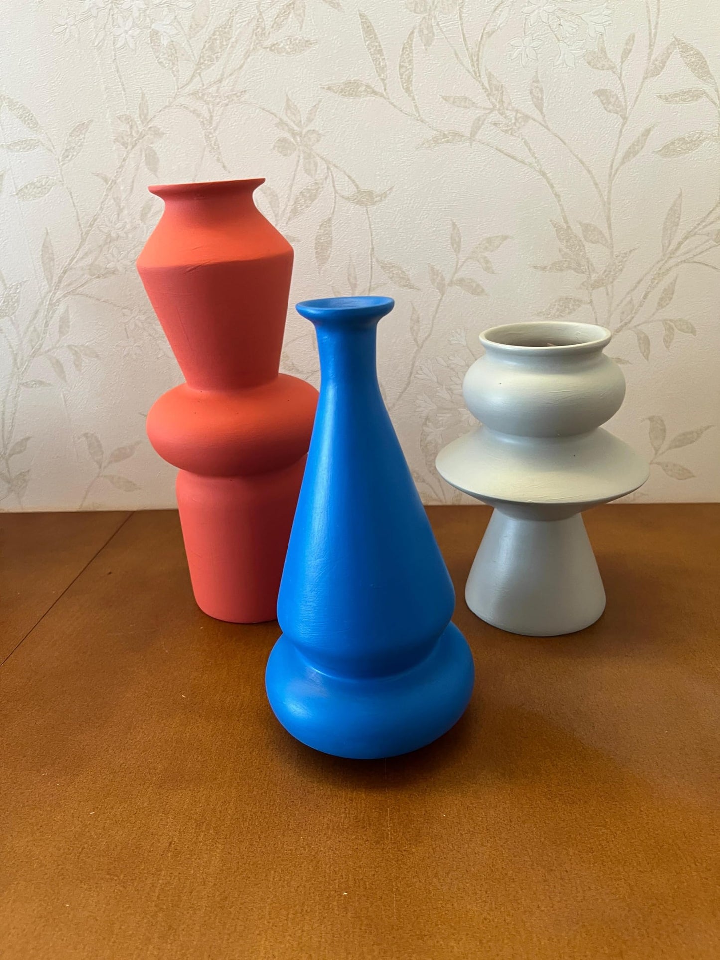 Modern Ceramic Vases Set, Geometric Decorative Vases, Minimalist Table Vase, Geometric Flower Vase, Boho Aesthetic Vases, Abstract Art Vases, Flower Vase