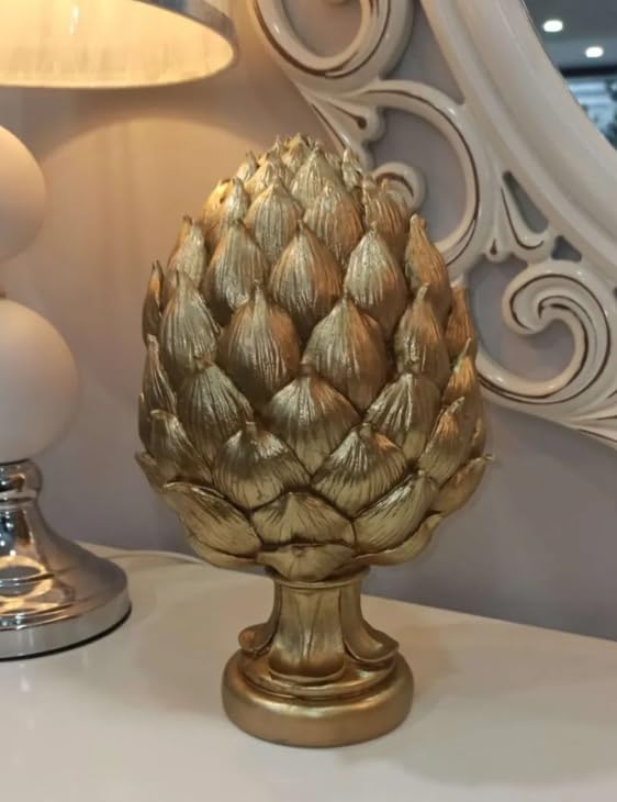 Decorative Artichoke Sculpture, Elegant Artichoke Decor, Polyester Artichoke Sculpture, Artichoke Statue, Polyester Artichoke Statue
