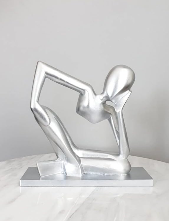 Abstract Thinker Statue, Modern Thinker Statue, Polyester Thinker Figurine, Thinker Man Decor, Thinker Statue, Thinker Sculpture, Thinker Man Sculpture, Thinker Man Statue