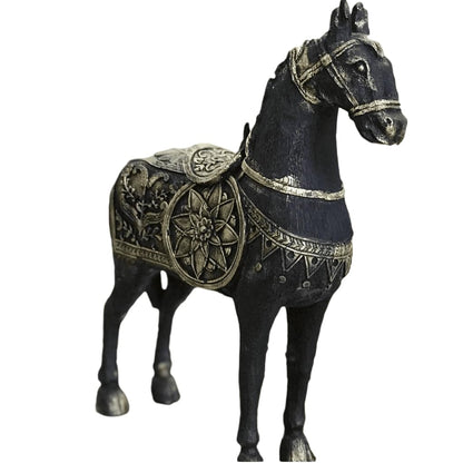 Antique Style Decorative Horse Statue, Ancient Horse Statue, Horse Decor Sculpture, Traditional Horse Statue, Historic Horse Figurine
