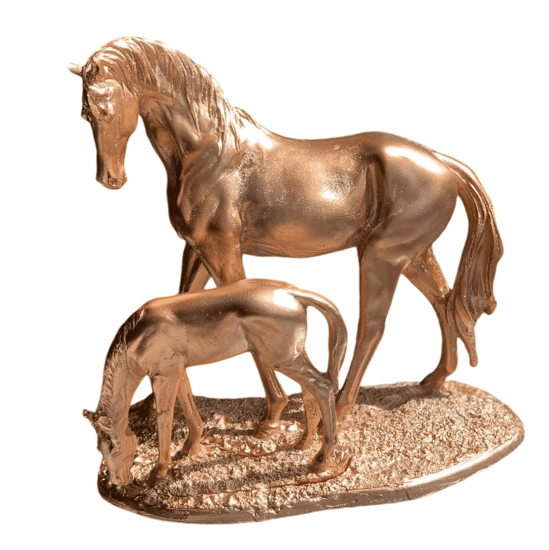 Elegant Horse Decor Statue, Mother and Foal Sculpture, Horse Lover Gift Idea, Animal Figurines For Table Decor, Luxury Horse Decor Figurine