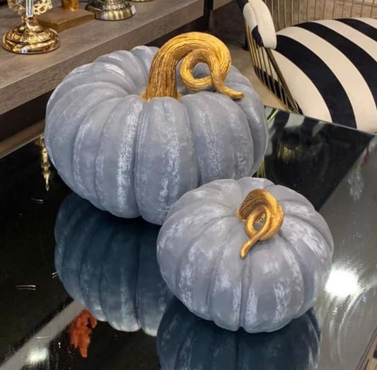 Decorative Pumpkin Set or Single, Autumn Home Decoration, Pumpkin Decor, Halloween Centerpiece, Autumn Home Decor, Elegant Fall Decoration, Pumpkin Sculpture, Pumpkin Statue