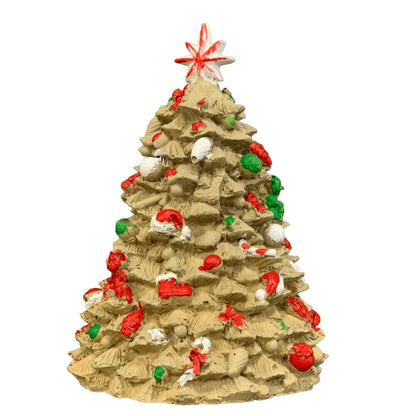 Mini Christmas Tree Figurine, Christmas Tree Ornament, Seasonal Tree Figurine, Christmas Decor Gift, Holiday Tree Decor, Christmas Tree Decor, Christmas Tree Sculpture