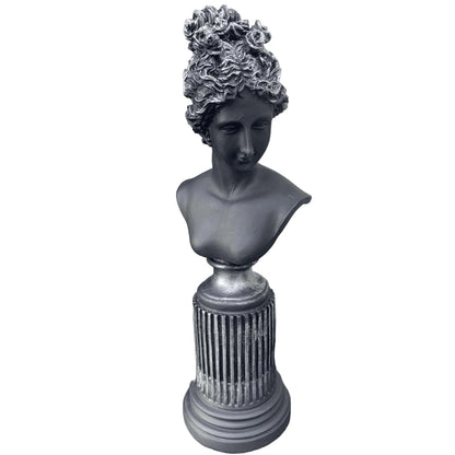 Female Bust Sculpture,Elegant Bust Statue on Decorative Pedestal, Lafayette Sculpture, Lafayette Bust Decor, Greek Bust Statue, Lafayette Bust, Lafayette Decor, Lafayette Statue