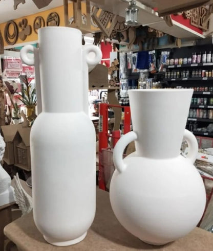 Modern Minimalist Vases Set of 2, Modern Home Decor, Minimalist Vase Set, Modern Vase, Decorative Vase, Round Modern Vase, Rustic Shelf Vase