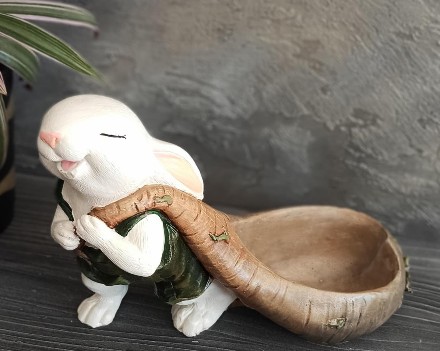 Whimsical Bunny Planter Decor, Rabbit Figurine Pot, Cute Bunny Flower Pot, Farmhouse Rabbit Decor, Easter Bunny Planter, Animal Planter, Rabbit Planter Decor, Bunny Planter Statue