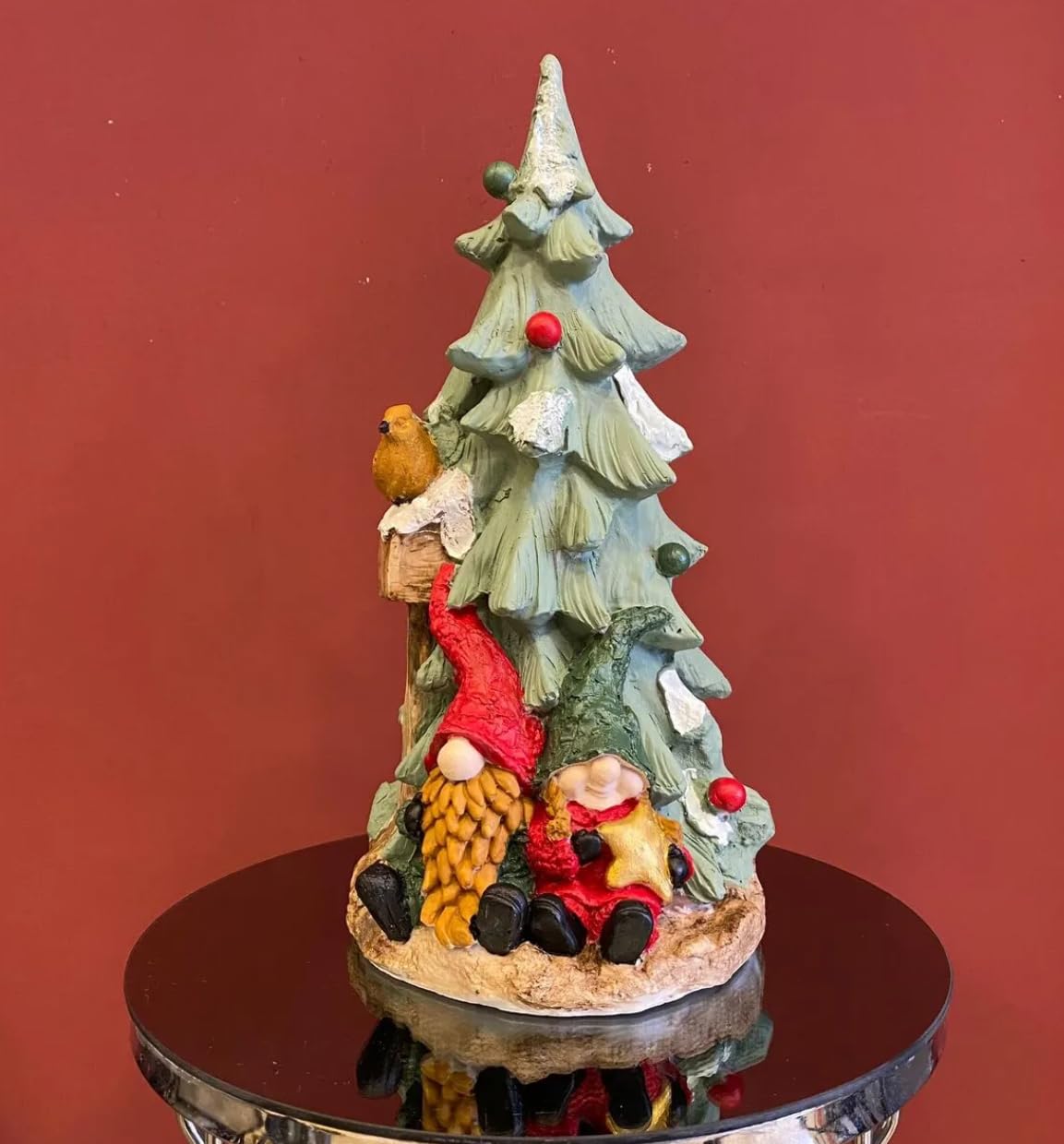 Large Christmas Tree Figurine, Christmas Tree Ornament, Seasonal Tree Figurine, Christmas Decor Gift, Holiday Tree Decor, Christmas Tree Sculpture, Christmas Tree Decor