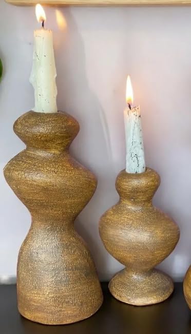 Modern Polyester Candle Holder, Minimalist Candlestick, Nordic Style Candle Holder, Polyester Candle Holder, Handmade Candle Holder