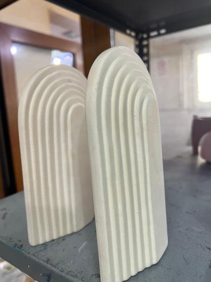 Ceramic Arch Statue, Boho Arch Sculpture, Nordic Style Home Decor, Modern Geometric Decor, Ceramic Bookends, Modern Bookends, Bookshelf Decor, Modern Bookends Gift