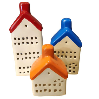 Handgemachtes Haus Kerzenhalter Set, Haus Kerzenständer, Haus Kerzenhalter, Bauernhaus Kerzen Dekor, Geschenk für Kerzenliebhaber, handgemachte Kerze