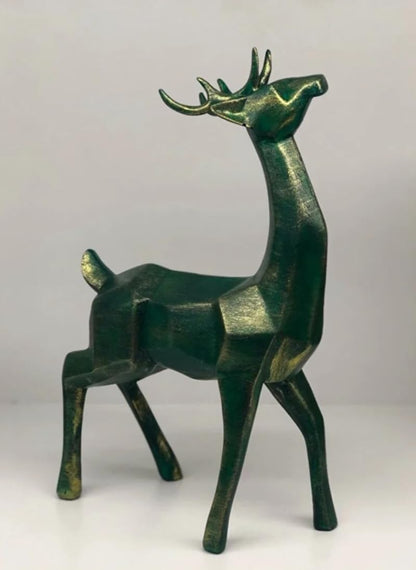 Modern Cubic Deer Statue, Geometric Deer Sculpture, Cubic Deer Statue, Cubic Deer Sculpture, Geometric Reindeer Decor, Cubic Reindeer Statue