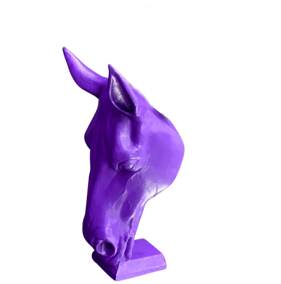 Horse Head Sculpture Vase, Unique Equestrian Planter, Horse Lover Gift, Horse Head Vase Decor, Horse Shaped Planter, Polyester Horse Vase