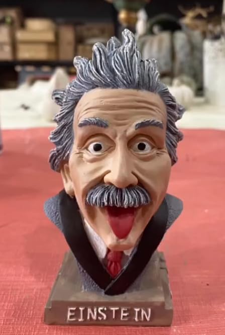 Einstein Tongue Out Statue, Handmade Einstein Bust Sculpture, Albert Einstein Mini Statue, Einstein Head Figurine, Einstein Bust Statue, Einstein Tongue Out Sculpture