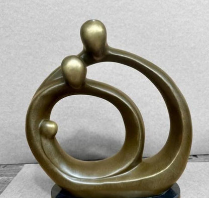 Abstract Family Statue, Modern Abstract Family Statue, Handmade Abstract Family Sculpture, Abstract Family Decor, Family Statue