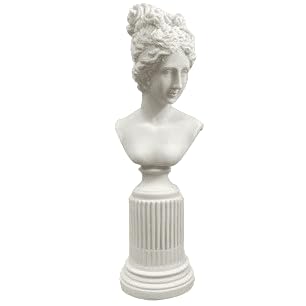 Female Bust Sculpture,Elegant Bust Statue on Decorative Pedestal, Lafayette Sculpture, Lafayette Bust Decor, Greek Bust Statue, Lafayette Statue, Lafayette Figurine