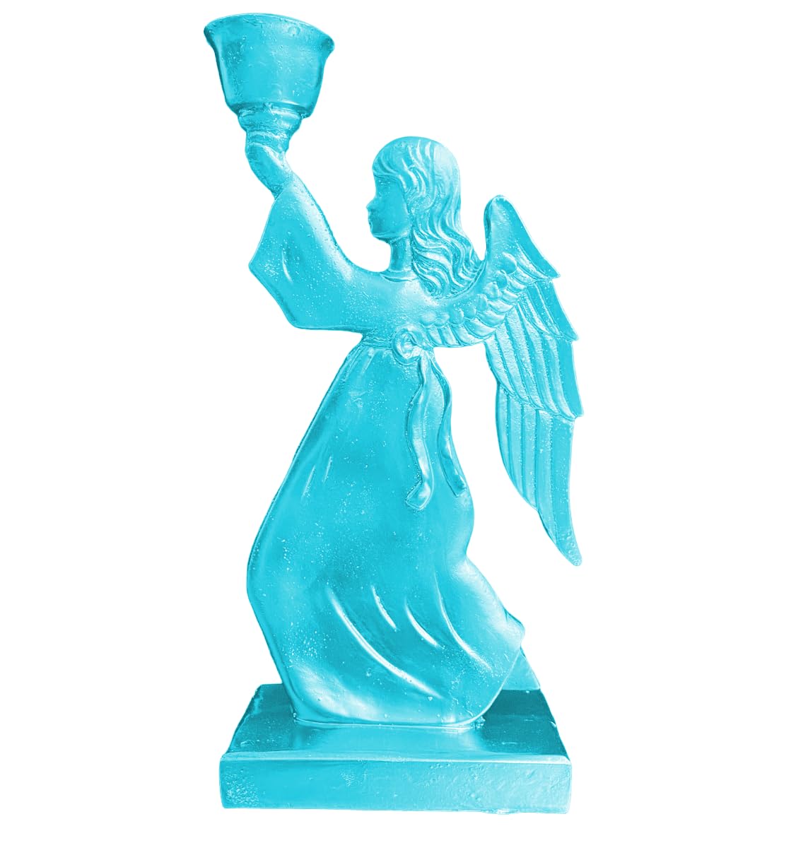 Portacandele a forma di angelo alato, portacandele a forma di angelo, portacandele a forma di angelo, portacandele a forma di bambina, portacandele a forma di statuina di angelo