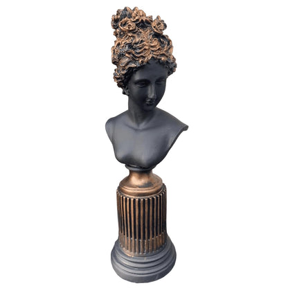 Female Bust Sculpture,Elegant Bust Statue on Decorative Pedestal, Lafayette Sculpture, Lafayette Bust Decor, Greek Bust Statue, Lafayette Bust, Lafayette Decor, Lafayette Statue