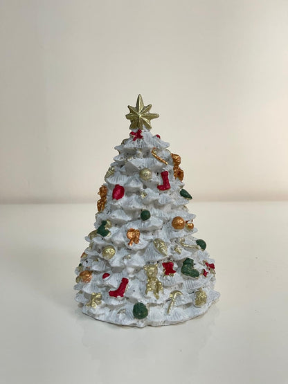 Mini Christmas Tree Figurine, Christmas Tree Ornament, Seasonal Tree Figurine, Christmas Decor Gift, Holiday Tree Decor, Christmas Tree Decor, Christmas Tree Sculpture