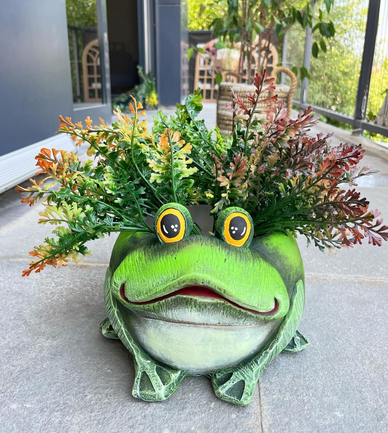 Frog Planter Pot, Frog Shaped Flower Pot Planter, Frog Planter for Indoor, Frog Vase, Frog Themed Vase, Gift For Frog Lovers, Frog Plant Pot