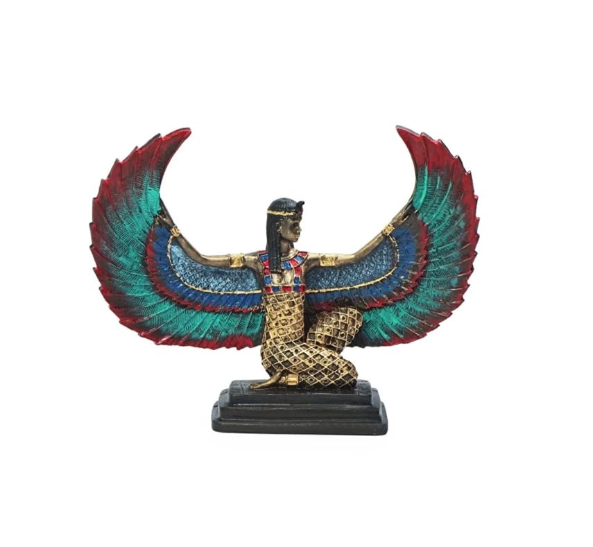 Egyptian Maat Statue with Open Wings, Ancient Egypt Maat Sculpture, Egyptian Winged Maat Figurine, Egyptian Mythology Statue of Maat, Maat Sculpture, Maat Statue, Maat Decor