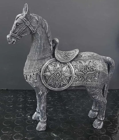 Antique Style Decorative Horse Statue, Ancient Horse Statue, Horse Decor Sculpture, Traditional Horse Statue, Historic Horse Figurine