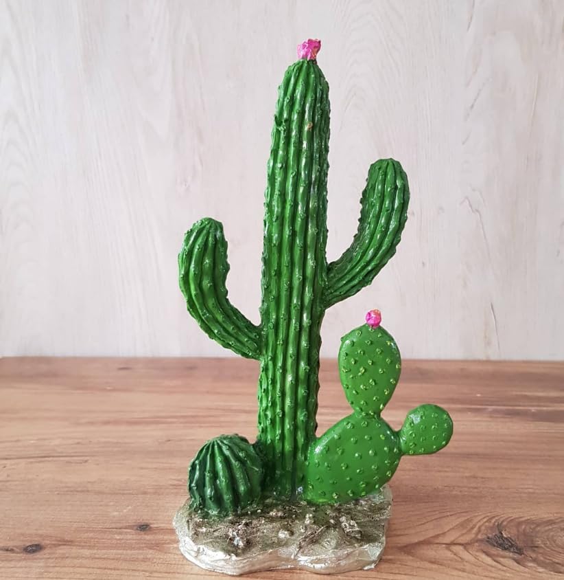 Decorative Cactus Statue, Polyester Cactus Decor, Cactus Statue, Cactus Home Decor, Artificial Cactus Art, Cactus Table Decor, Cactus Decor