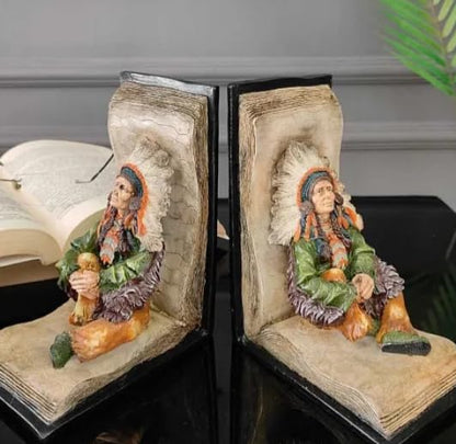 Handgefertigtes Indianer Häuptling Buchsends Set, Indianer Häuptling Buchsends, Polyester Buchsend Set, Indianer Häuptling Buchsends, Einzigartiges Buchsends Geschenk