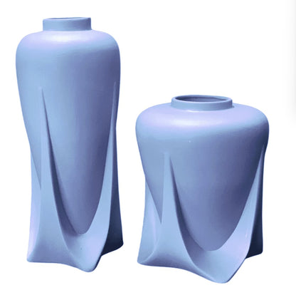 Modern Ceramic Vases Set of 2 or Single Piece, Unique Art Pottery Vase for Table or Shelf Display, Ceramic Modern Vase, Tall Modern Pottery
