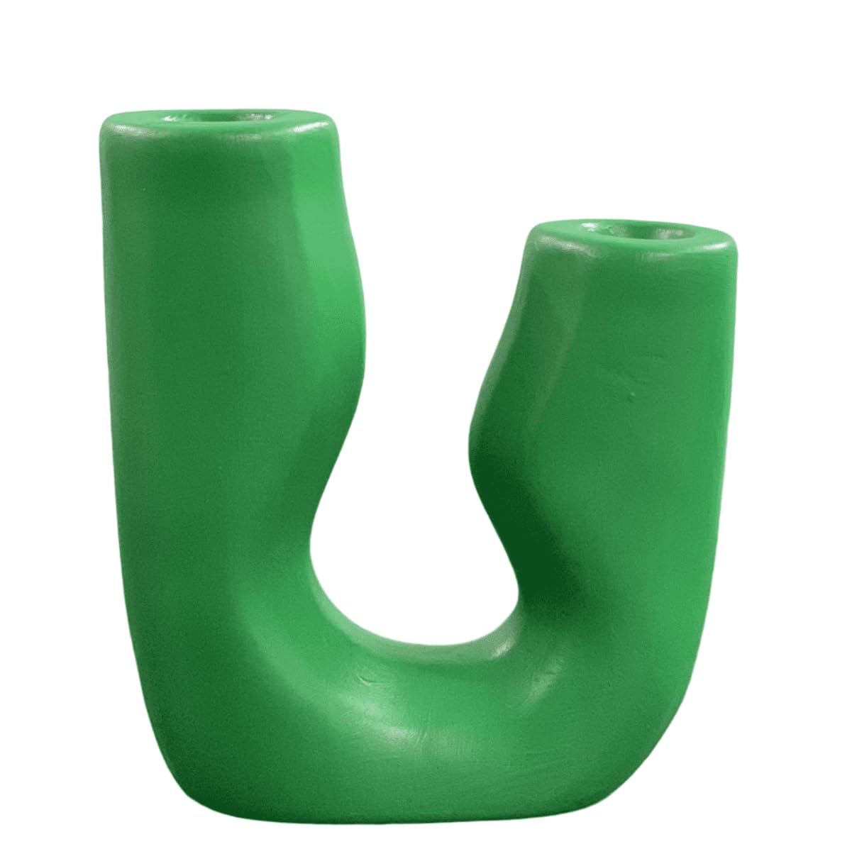 Modern Abstract Ceramic Candle Holder, Unique Candle Holder, Tabletop Candle Stand, Stylish Candle Holder Decor, Sculptural Candle Holder, Abstract Candle Holder, U Candle Holder
