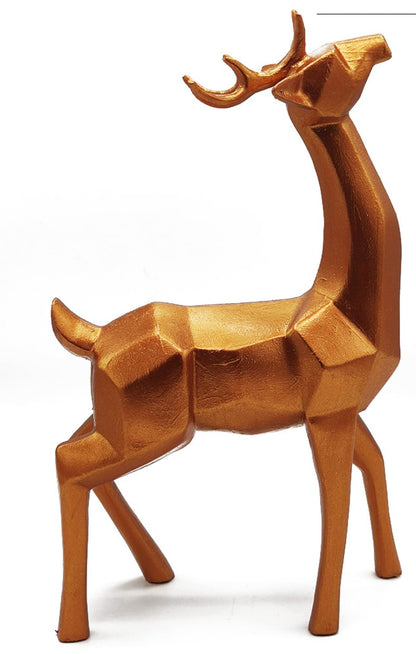 Modern Cubic Deer Statue, Geometric Deer Sculpture, Cubic Deer Statue, Cubic Deer Sculpture, Geometric Reindeer Decor, Cubic Reindeer Statue
