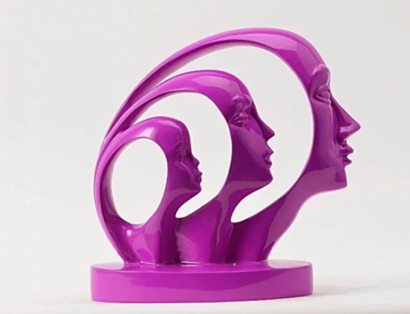 Dreifache Gesichtsskulptur, Abstraktes Gesicht Art Decor, Trio-Gesichtsstatue, Moderne abstrakte Skulptur, Wohndekor-Akzente, Gesichtsskulptur, Gesichtsdekor, Gesichtsstatue, Gesichtsobjekte