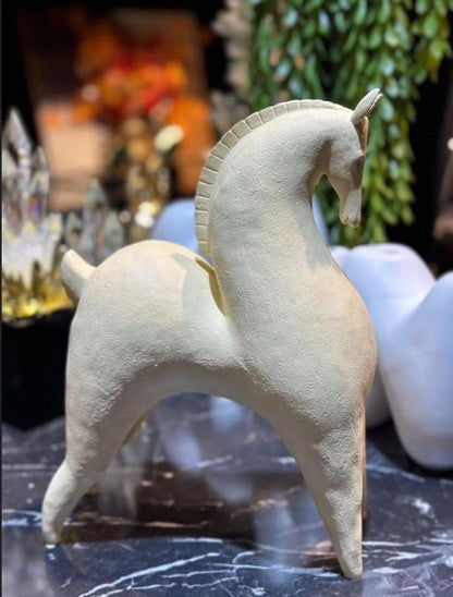 Abstract Horse Statue, Decorative Horse Sculpture, Minimalist Animal Decor, Handcrafted Horse Figurine, Luxury Horse Decor Figurine, Abstract Horse Sculpture