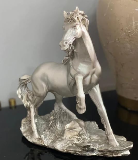 Handcrafted Horse Statue, Modern Animal Statue, Polyester Horse Art, Modern Horse Decor, Horse Lover Decor, Horse Sculpture, Horse Statue