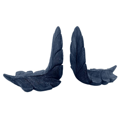 Feather Bookends for Shelves and Desk, Decorative Bookends, Unique Gifts for Book Lovers, Feather Bookends, Unique Book Lover Gifts, Feather Bookshelf, Feather Home Decor