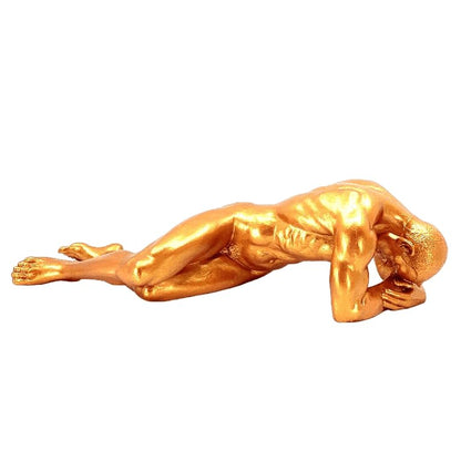 Scultura di figura maschile sdraiata, statua astratta del corpo umano, statua artistica di figura maschile, opera d'arte del corpo maschile, scultura di figura maschile, scultura maschile, statua maschile, decorazione maschile