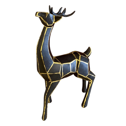 Modern Cubic Deer Statue, Geometric Deer Sculpture, Cubic Deer Statue, Cubic Deer Sculpture, Geometric Reindeer Decor, Cubic Reindeer Statue