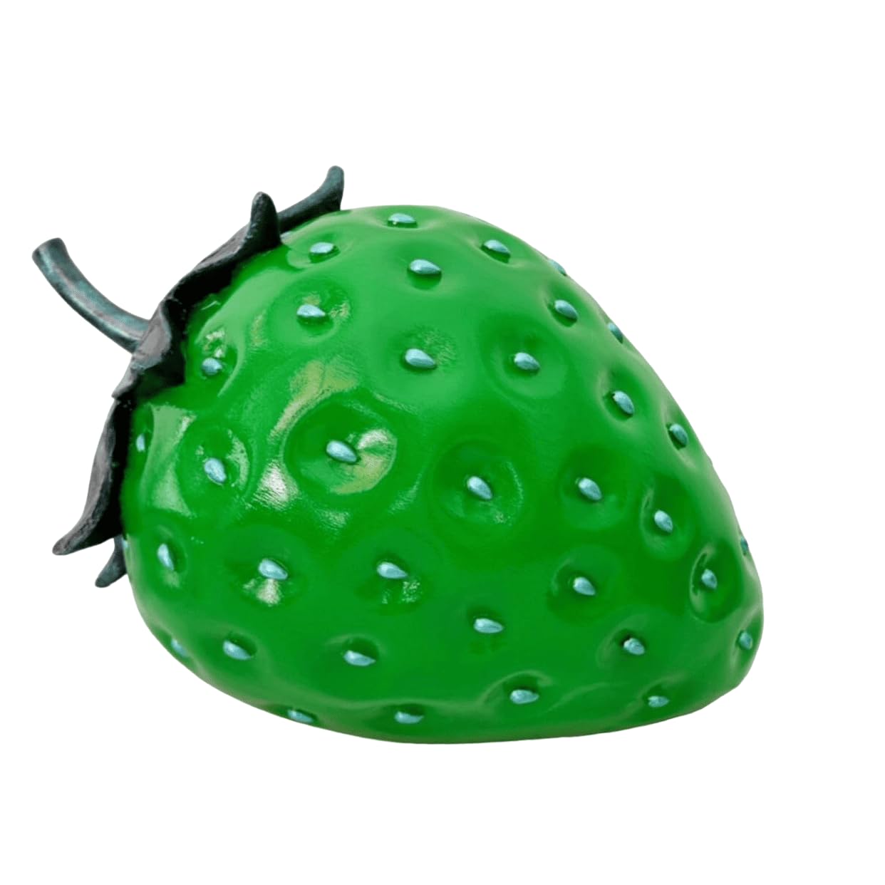 Grande scultura decorativa a forma di fragola, decorazione a forma di fragola, statua a forma di fragola, decorazione unica a tema frutta, scultura a forma di fragola, decorazione a tema frutta, scultura a tema frutta, oggetti a forma di fragola