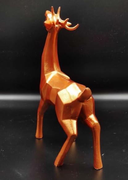 Modern Cubic Deer Statue, Geometric Deer Sculpture, Cubic Deer Statue, Cubic Deer Sculpture, Geometric Reindeer Decor, Cubic Reindeer Statue